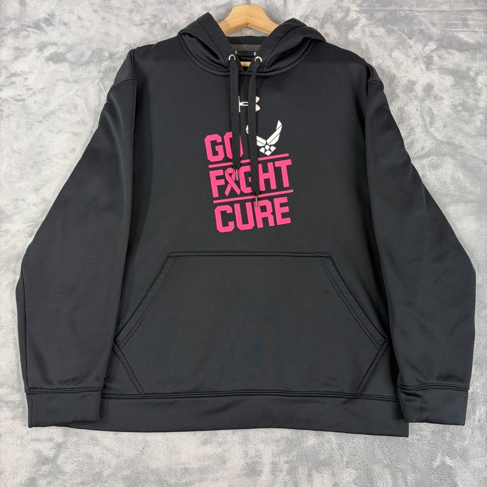 Air Force Falcons Under Armour Go Fight Cure Hoodie Womens Large Hoodie Black